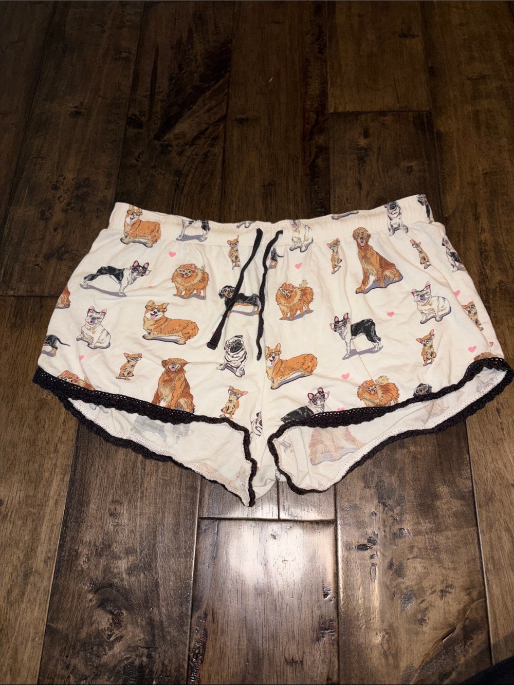 PJ Salvage Women’s Lounge Shorts with Dog Motif